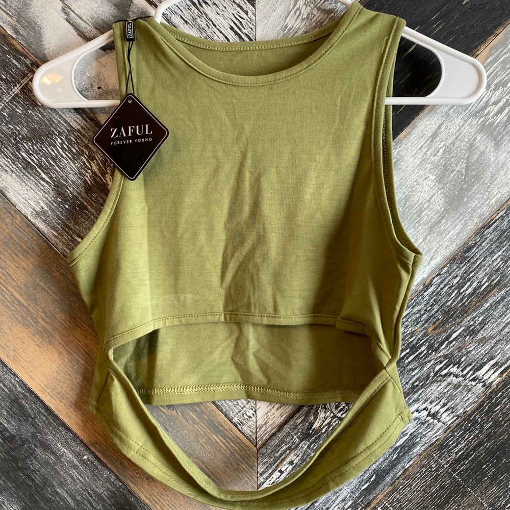 Deep Green Zaful Tank Top
